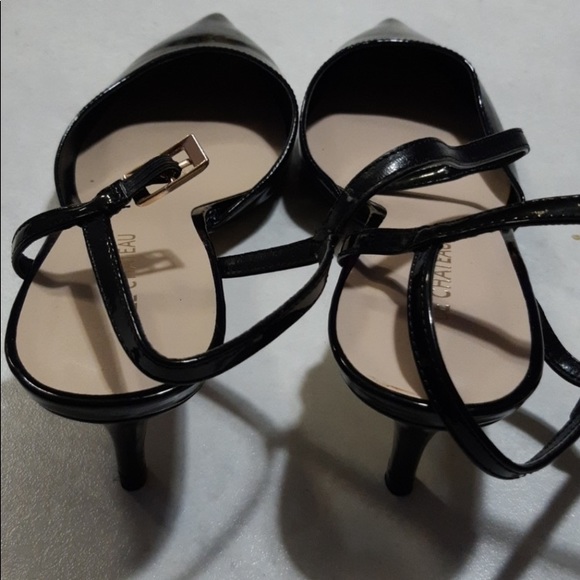 🆕 LE CHATEAU Black Patent Heels!!!NWT!!! - Picture 2 of 3
